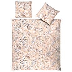 Linge de lit orné d'un élégant motif de feuilles
