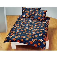 Parure de lit avec motif de feuilles automnales – Taie d'oreiller – 65x65 cm
