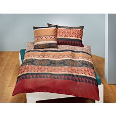 Parure de lit orné d'un gai mélange de motifs