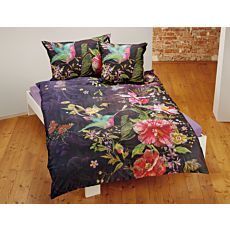 Linge de lit orné d'un motif fleuri aux superbes couleurs – Taie d'oreiller – 65x65 cm