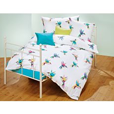 Linge de lit orné de colibris colorés – Taie d'oreiller – 50x70 cm
