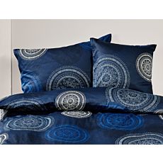 Parure de lit à motif de mandalas circulaires – Taie d'oreiller – 65x65 cm