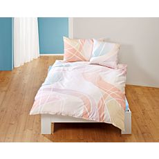 Parure de lit à motif d'ellipses dans de magnifiques tons pastel – Taie d'oreiller – 50x70 cm