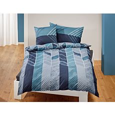 Parure de lit à motif graphique de losanges – Taie d'oreiller – 65x100 cm