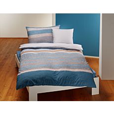 Parure de lit agrémenté d'un mélange de rayures colorées – Taie d'oreiller – 65x100 cm