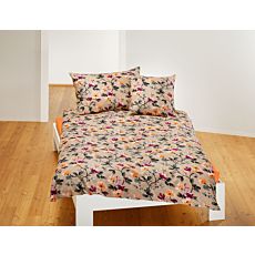 Parure de lit avec motif floral sur toute la surface – Fourre de duvet – 160x210 cm