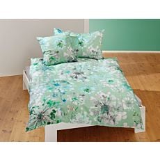 Parure de lit orné d'un motif floral genre aquarelle – Fourre de duvet – 160x210 cm