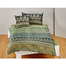 Parure de lit orné d'un motif de style indien