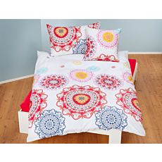 Parure de lit agrémenté de mandalas colorés – Fourre de duvet – 160x210 cm
