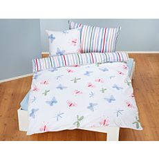 Parure de lit avec papillons bigarrés – Taie d'oreiller – 65x100 cm
