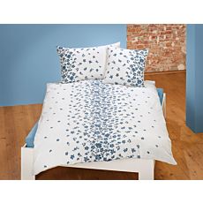 Linge de lit orné d'une belle broderie à motif floral – Taie d'oreiller – 65x65 cm