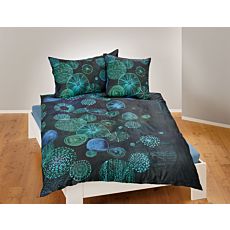 Parure de lit avec des motifs artistiques en forme de cercle – Fourre de duvet – 160x210 cm