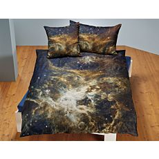 Parure de lit avec vue de l'espace