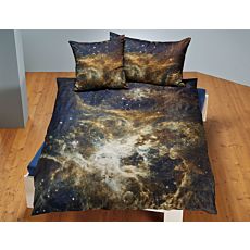 Parure de lit avec vue de l'espace – Fourre de duvet – 160x210 cm