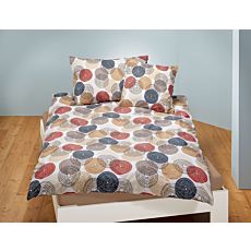 Parure de lit avec motif de cerckes colorés