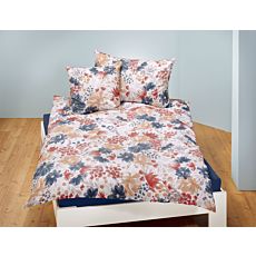Parure de lit avec superbe motif fleuri – Fourre de duvet – 160x210 cm