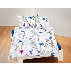 Linge de lit au motif printanier fleuri – Taie d'oreiller – 50x70 cm