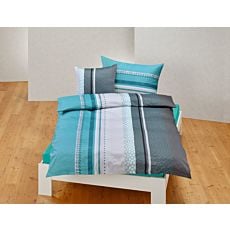 Parure de lit au motif moderne avec dégradé de couleurs racé – Taie d'oreiller – 50x70 cm