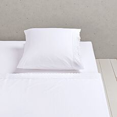 Taie d'oreiller en satin d'une élégante bordure