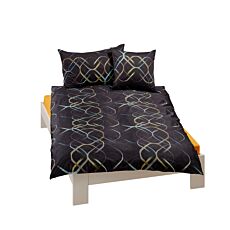 Parure de lit avec spirales colorées