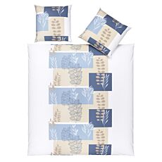 Linge de lit au design naturel graphique