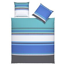 Linge de lit au design graphique à lignes