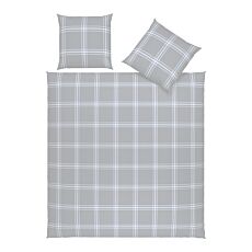 Linge de lit flanelle motif carreaux intemporel