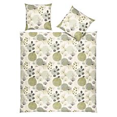 Linge de lit en flanelle au décor naturel