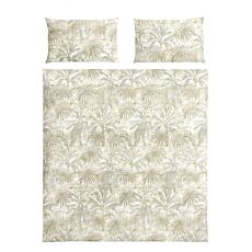 Linge de lit avec motif de feuilles