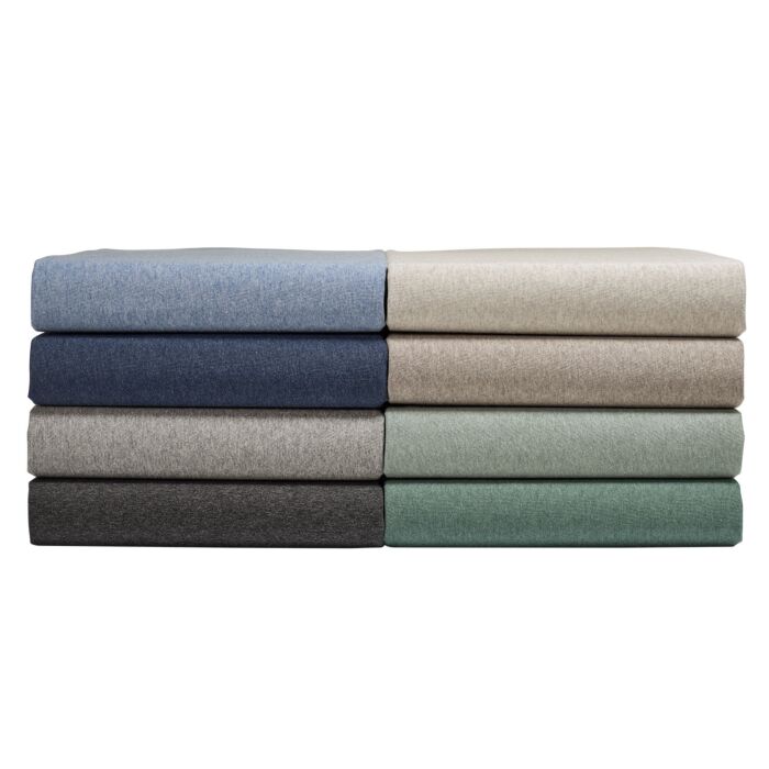 Draps-housses en jersey mélange