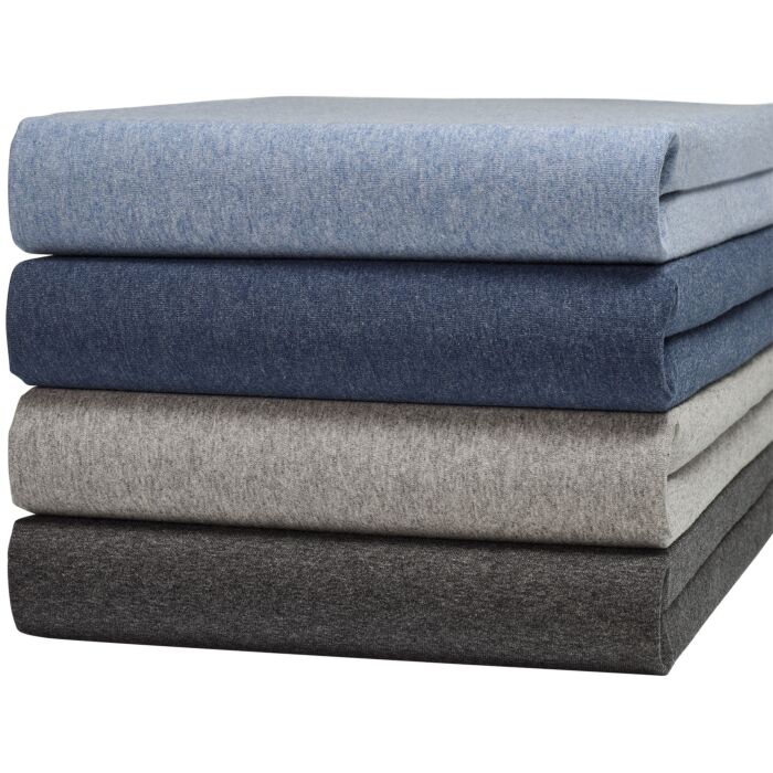 Draps-housses en jersey mélange