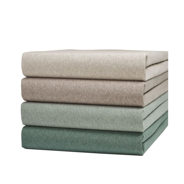 Draps-housses en jersey mélange