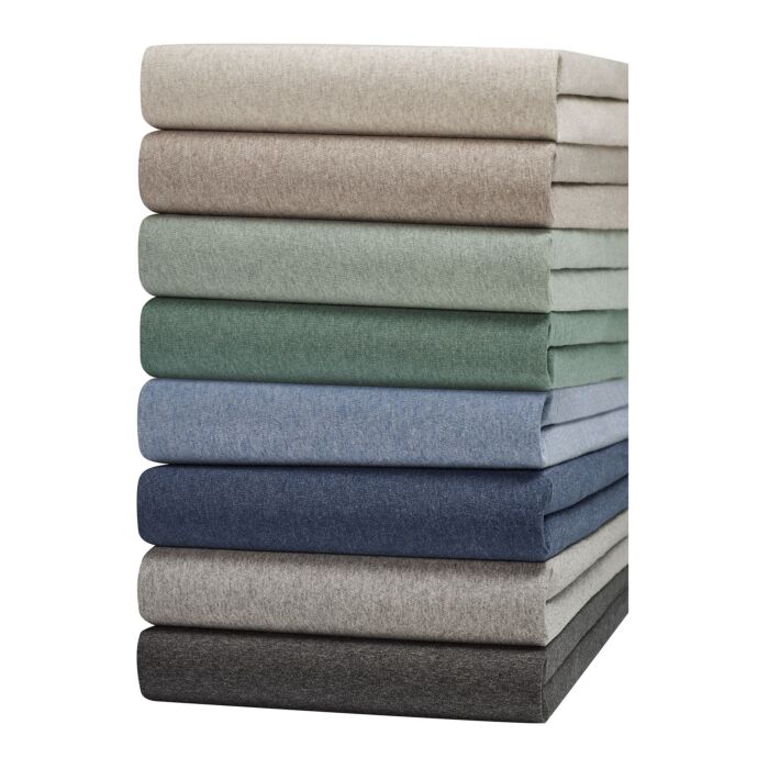 Draps-housses en jersey mélange
