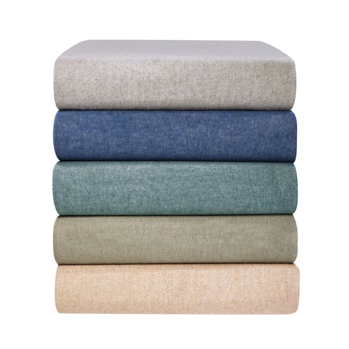 Drap-housse mélange flanelle fine avec effet chiné main product photo
