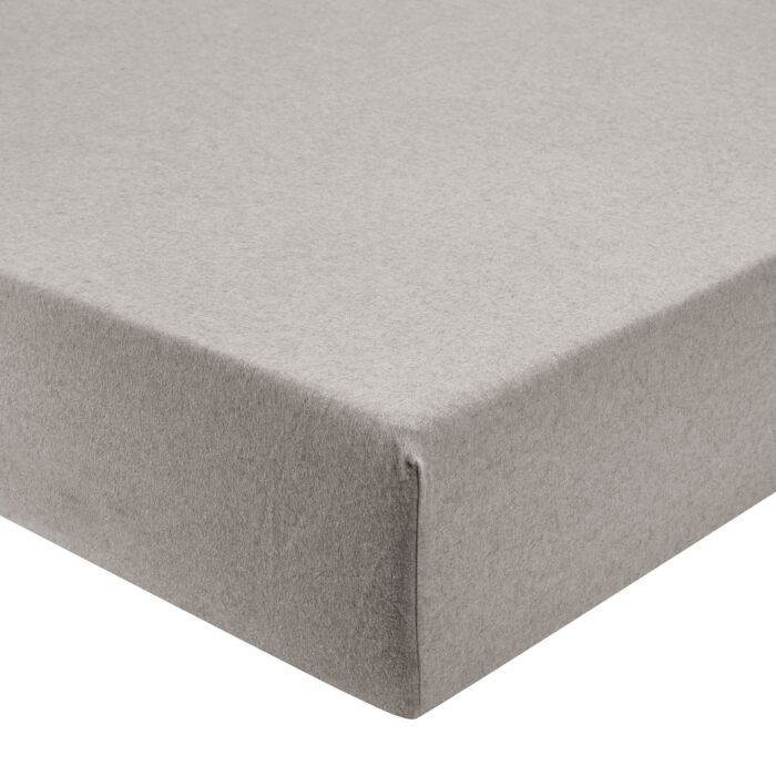Drap-housse mélange flanelle fine avec effet chiné