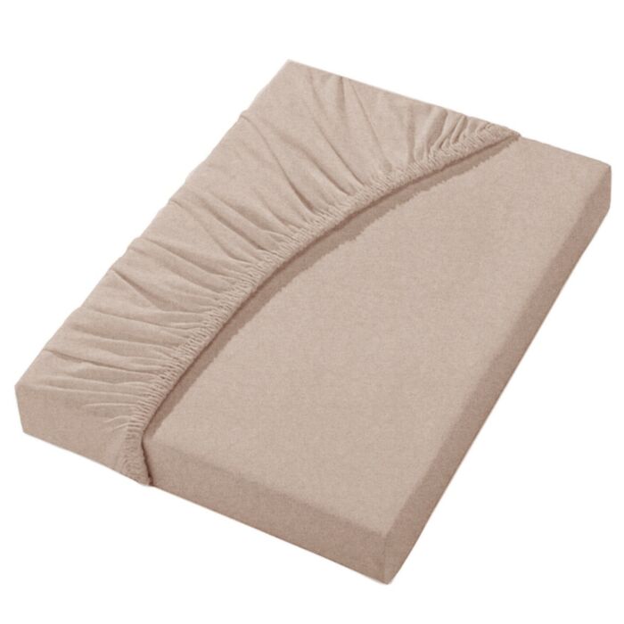 Drap-housse mélange flanelle fine avec effet chiné