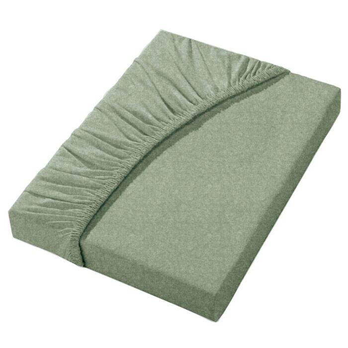 Drap-housse mélange flanelle fine avec effet chiné