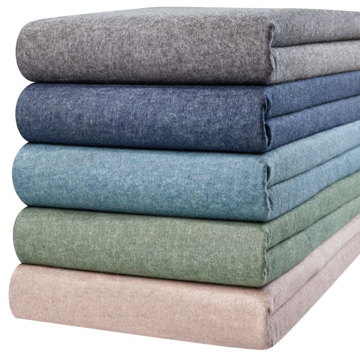 Drap supérieur mélange flanelle fine avec effet chiné