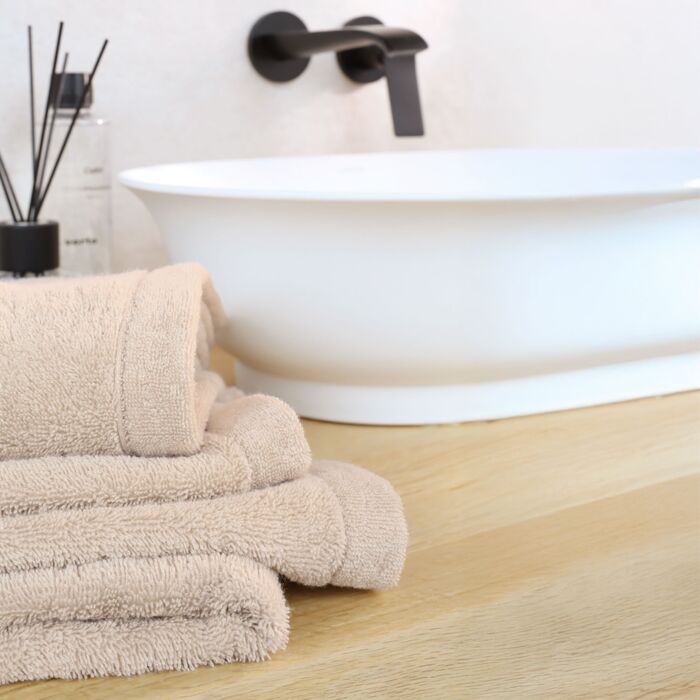 Linge éponge Cawö Life Style Uni, design puriste et élégant