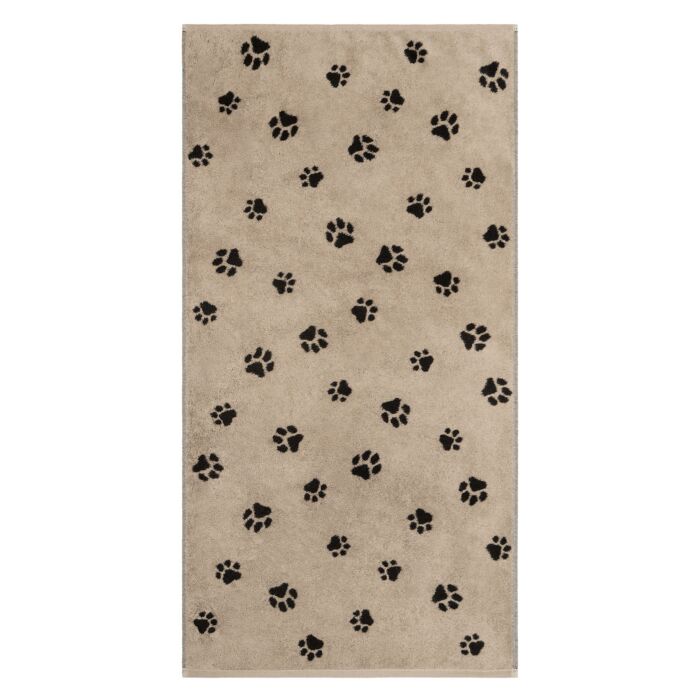 Linge de bain Cawö Paws, motif de pattes tissé