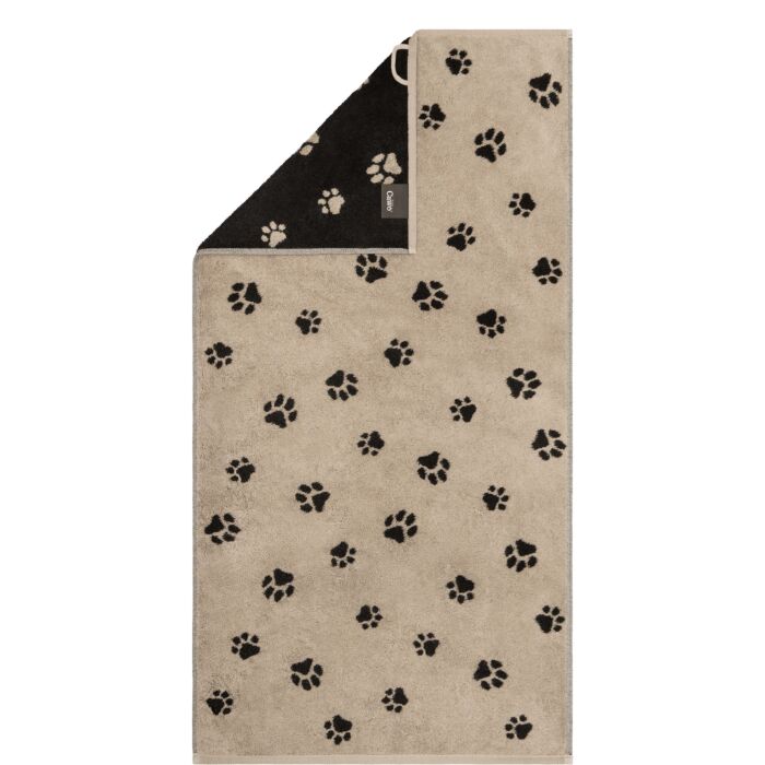 Linge de bain Cawö Paws, motif de pattes tissé