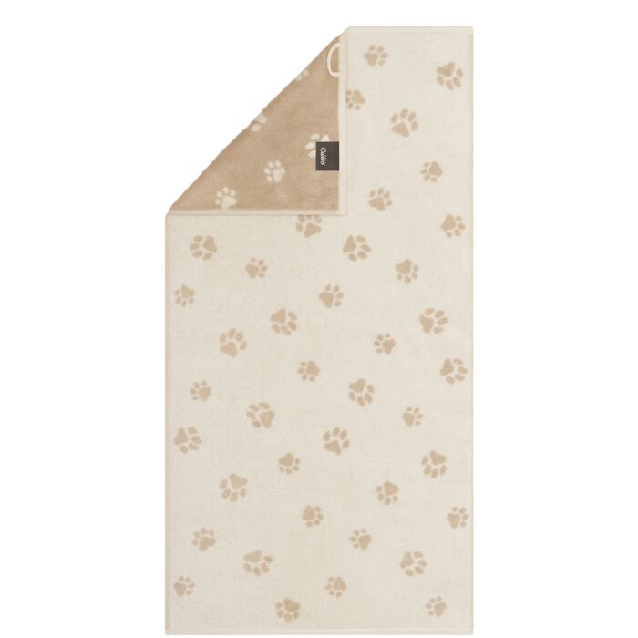 Linge de bain Cawö Paws, motif de pattes tissé