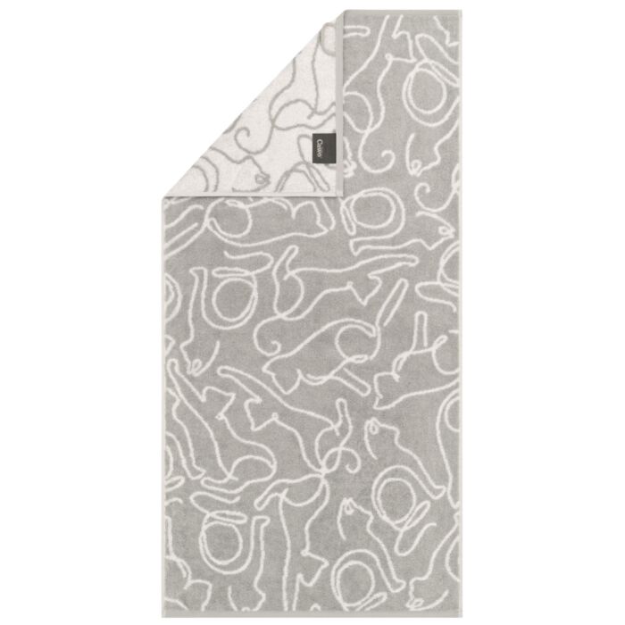 Linge de bain Cawö Cats, motif chat tissé all-over