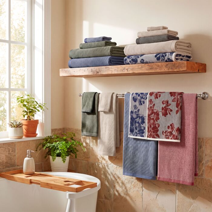 Linge éponge raffiné Two Tone aspect chiné