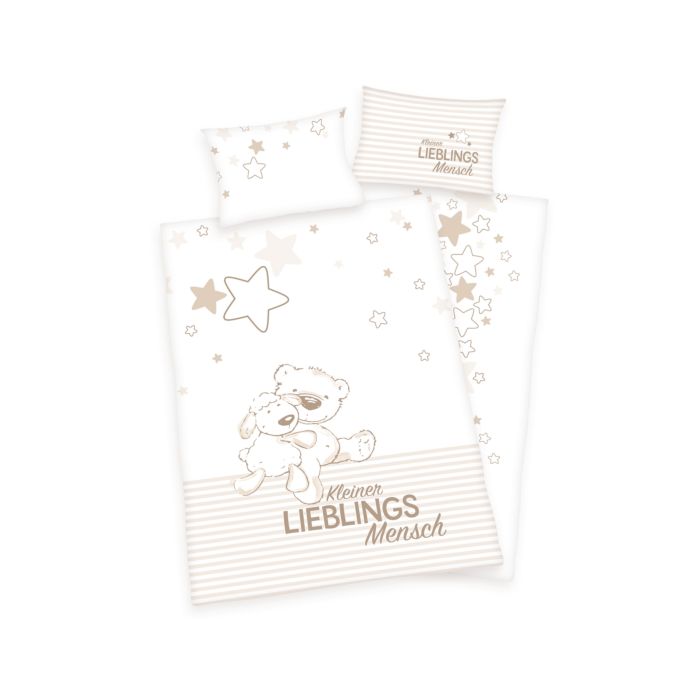 Parure de lit avec nounours câlin main product photo