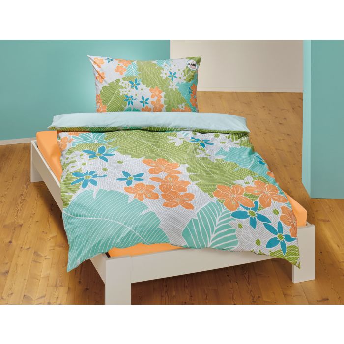 Linge de lit avec motif estival fleuri