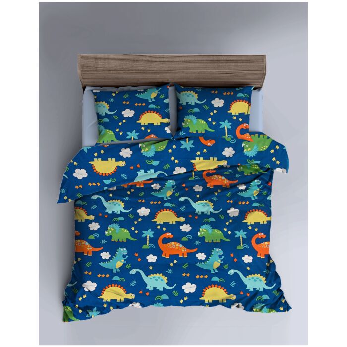 Parure de lit joyeuse avec des dinosaures