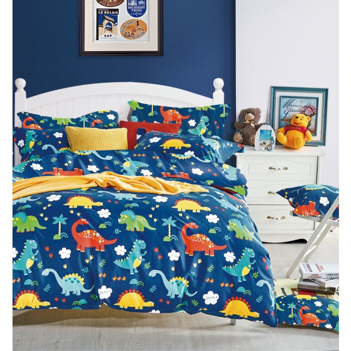 Parure de lit joyeuse avec des dinosaures
