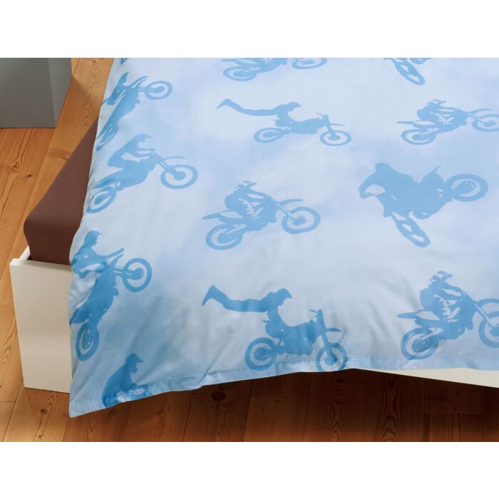 Draps-housses aux coloris assortis: marine, brun, bleu acier