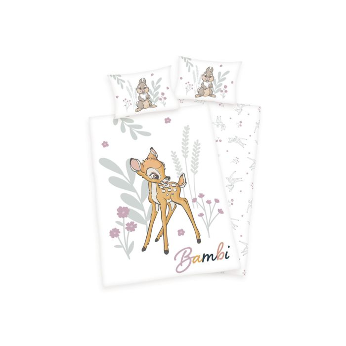 Parure de lit avec Bambi, Pan-pan et motif floral main product photo